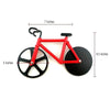 Dual Stainless Steel Non-Stick Cutting Wheels Display Stand A Very Cool Bicycle Pizza Cutter - halfrate.in