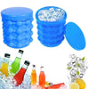 Silicone Ice Cube Maker | The Innovation Space Saving Ice Cube Maker | Bucket Revolutionary Space Saving Ice-Ball Makers - halfrate.in