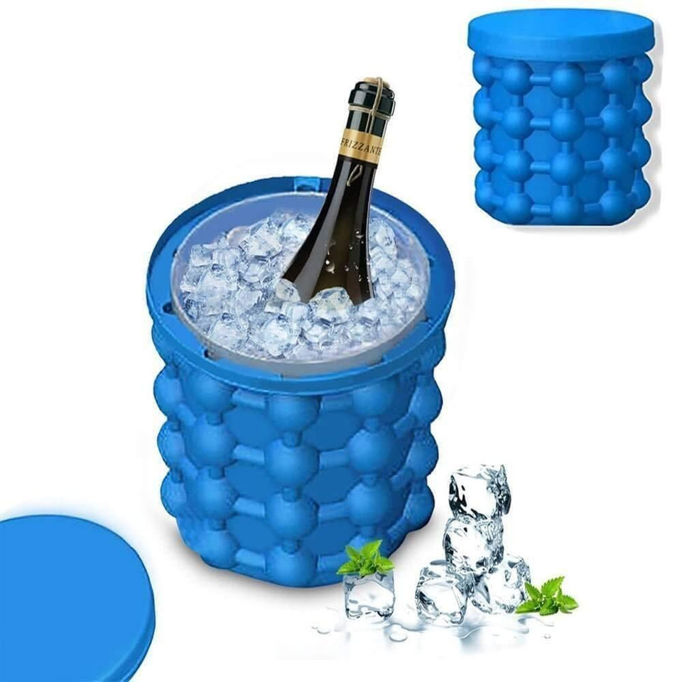 Silicone Ice Cube Maker | The Innovation Space Saving Ice Cube Maker | Bucket Revolutionary Space Saving Ice-Ball Makers - halfrate.in