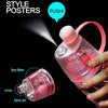 Stylish Water cum Mist Spray Bottle, 2 in 1 Drink & Spray Water Gym, Sports Bottle BPA Free, 600ml - halfrate.in