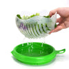 Salad Cutting Bowl, Wash Strain Slice and Serve, 60 Seconds Salad, with Orange Juicer - halfrate.in