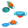 Portable Non Spill Feeding Toddler Gyro Bowl 360 Degree Rotate Dishes for Food - halfrate.in