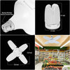 LED Light Bulb Fan Shape B22 Foldable Light, Super Bright Angle Adjustable Home Ceiling Lights, AC95-265V, Cool White Light (4+1fan) (28 watt)