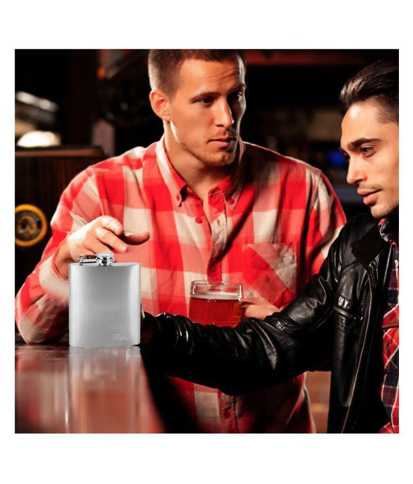 Trendy STAINLESS STEEL HIP FLASK - Enjoy Drinks on move - halfrate.in