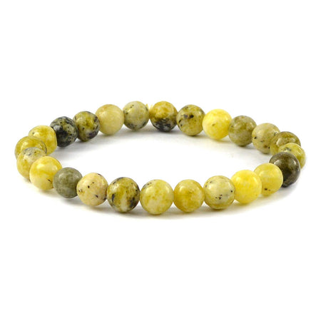 Natural Serpentine Crystal Stone Bracelet for Unisex Adult Reiki Energized 8 mm Bead Bracelet Round Shape