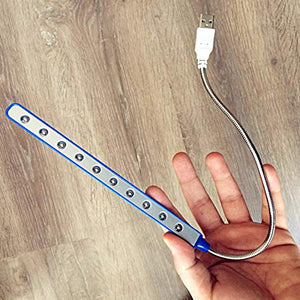 Mini Portable Flexible 10 LED USB Light Reading Lamp for Power Bank Notebook Laptop Computer Desktop PC