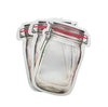 Jar Zipper Bags 1000 ml Storage for Food, Grains, Flours, Beans, Dry Fruits || Reusable Ziplock Bottles Shaped Pouches Leak Proof Easy for Travel - Pack of 5 - halfrate.in