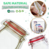 Jar Zipper Bags 1000 ml Storage for Food, Grains, Flours, Beans, Dry Fruits || Reusable Ziplock Bottles Shaped Pouches Leak Proof Easy for Travel - Pack of 5 - halfrate.in