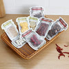 Jar Zipper Bags 1000 ml Storage for Food, Grains, Flours, Beans, Dry Fruits || Reusable Ziplock Bottles Shaped Pouches Leak Proof Easy for Travel - Pack of 5 - halfrate.in