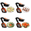 5 in 1 Cutter Chopper Dicer Veggie Multi Function Stainless Steel Vegetable Slice Chopper Slicer Non-Skid Base Slicer and Chopper - halfrate.in