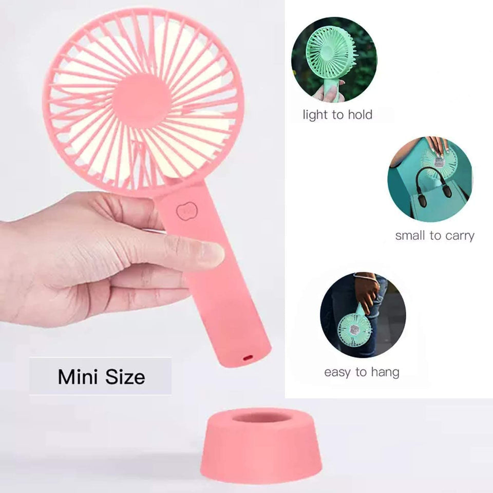 Portable 2 in 1 Water Mist Sprayer Fan Handheld Misting Fan AC Pocket Fan Portable Fan for Travelling Electric USB Rechargeable Handheld Mini Fan Cooling Air Humidifier