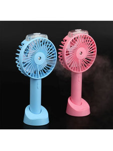 Portable 2 in 1 Water Mist Sprayer Fan Handheld Misting Fan AC Pocket Fan Portable Fan for Travelling Electric USB Rechargeable Handheld Mini Fan Cooling Air Humidifier