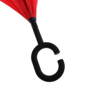 Double Layer Inverted Umbrella, Umbrella Windproof, Reverse Umbrella with UV Protection, Upside Down Umbrella with C-Shaped Handle