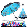 Double Layer Inverted Umbrella, Umbrella Windproof, Reverse Umbrella with UV Protection, Upside Down Umbrella with C-Shaped Handle