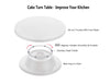 Plastic Revolving Cake Decorating Turntable Stand Cake Tools Decorating 360 Round Easy Rotate Turntable