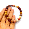 Natural Mookaite Crystal Stone Bracelet for Unisex Adult Reiki Energized 8 mm Bead Bracelet Round Shape