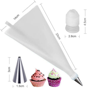 Cake Decorating Icing Nozzles Set Stainless steel 12 Piece Frosting Icing Piping Bag Tips Reusable & Washable