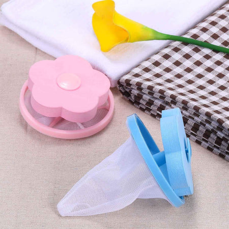 Washing Machine Flower Ball Shape Floating Reusable Mesh lint Net Trap Filter bag Hair Catcher Removal Debris Dirt Fur Pouch | Cloth laundry washer Device Cleaning