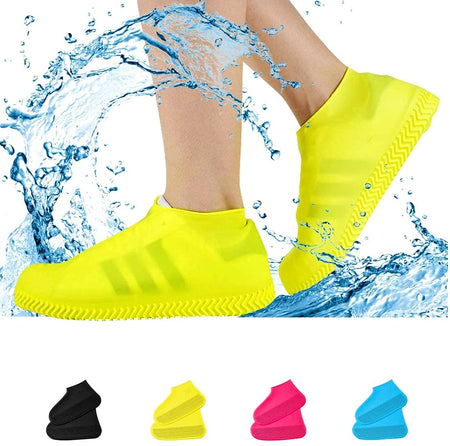 Non-Slip Silicone Rain Boot Shoe Cover Waterproof Reusable Foldable Overshoes for Men Women Outdoor Sport With Excellent Elasticity