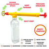 Indoor/Outdoor Plant Gardening Car wash Cold Drink/Juice Bottle Attachable Brass Nozzle Bottle Spray Gun