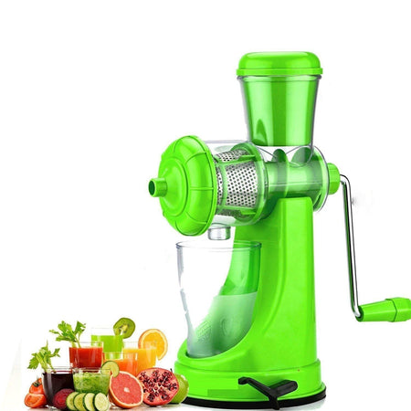 Fruit and Vegetable, Manual Juicer, Non-Electric with Steel filter jali Handle and Waste Collector