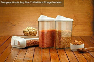 Plastic Transparent Cans, Jars Storage Bottles, Storage Box (1100 ml, 1pc)