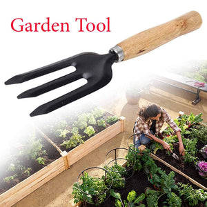 Hand Weeding Fork (Steel, Black) Useful Gardening Tool - Must for your Home Garden