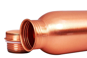 Pure Copper Handmade Water Bottle, 1000Ml, Joint Free, Leak Proof, for Home, Office, Travel Purpose and for Ayurvedic Health Benefits