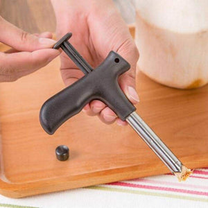 Stainless Steel Coconut Opener Tool/Driller with Comfortable Grip to Use Hands and Kitchen Tools