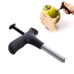 Stainless Steel Coconut Opener Tool/Driller with Comfortable Grip to Use Hands and Kitchen Tools