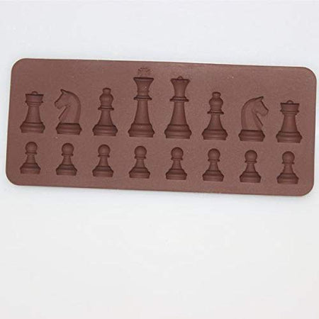 3D Chess Chocolate Silicon Candy Mould - Soft Flexible Food-Grade - New Chess Character Design Chocolate Resin Mould - Silicon Moulding Tray