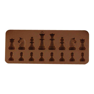 3D Chess Chocolate Silicon Candy Mould - Soft Flexible Food-Grade - New Chess Character Design Chocolate Resin Mould - Silicon Moulding Tray