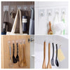 Adhesive Wall Sticker Hooks for Transparent Reusable Waterproof - Plastic Sticker Without Drill (Pack of 3)