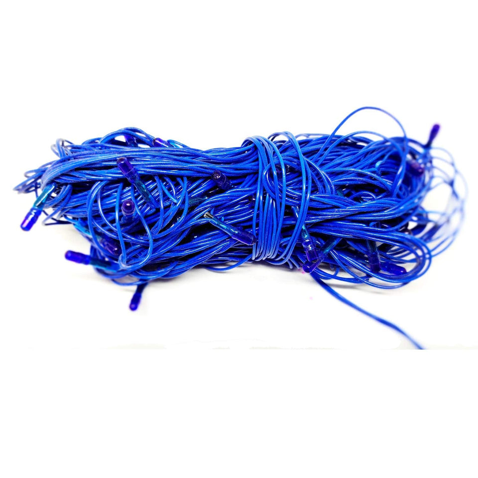 Blue Plastic Rice Lights 5 mtr Serial Bulbs Ladi Decoration Lighting for Indoor, Outdoor, DIY, Diwali Christmas Eid and Other Festive Season