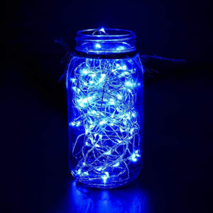 Blue Plastic Rice Lights 5 mtr Serial Bulbs Ladi Decoration Lighting for Indoor, Outdoor, DIY, Diwali Christmas Eid and Other Festive Season