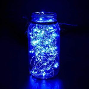 Blue Plastic Rice Lights 10 mtr Serial Bulbs Ladi Decoration Lighting for Indoor, Outdoor, DIY, Diwali Christmas Eid