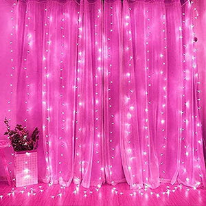 Pink Plastic Rice Lights 10 mtr Serial Bulbs Ladi Decoration Lighting for Indoor, Outdoor, DIY, Diwali Christmas Eid