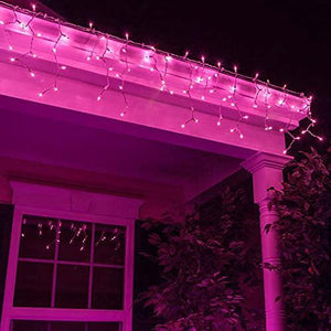 Pink Plastic Rice Lights 10 mtr Serial Bulbs Ladi Decoration Lighting for Indoor, Outdoor, DIY, Diwali Christmas Eid