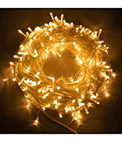 White Plastic Rice Lights 5 mtr Serial Bulbs Ladi Decoration Lighting for Indoor, Outdoor, DIY, Diwali Christmas Eid and Other Festive Season