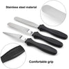 Cake Palette Knife | Steel Icing Spatula 3 Pieces Set | Cake Knife | Cream Icing Frosting Spatula | Baking Kitchen Pastry Cake Decoration Tool