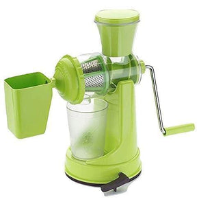 Hand Juicer for Fruits and Vegetables with Steel Handle Vacuum Locking System, Juice Maker with Attached Waste Cup