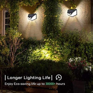 Waterproof Solar Lights for Garden 100 LED Motion Sensor Security Lamp for Home and Garden, Outdoors | Bright Solar Wireless Security Motion Sensor