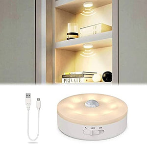 Motion Sensor Light, USB Charging LED Nightlight, Wireless Sensor Wall Light for Hallway, Wardrobe, Basement, Cupboard, Garage Bedroom, Toilet, Car, Outdoor Camping