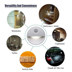 Motion Sensor Light, USB Charging LED Nightlight, Wireless Sensor Wall Light for Hallway, Wardrobe, Basement, Cupboard, Garage Bedroom, Toilet, Car, Outdoor Camping