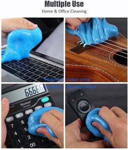 Multipurpose Car Interior Ac Vent Keyboard Laptop Dust Cleaning Cleaner Kit Slime Gel Jelly for Car Dashboard Keyboard Computer Electronics Gadgets