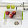 Stainless Steel Foldable Over The Sink Kitchen Rolling Sink Rack Multipurpose Dry Rack Dish Drainer