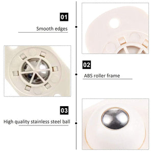 Self Adhesive 360 Degree Mini Swivel Casters Wheels, Universal Wheels at The Bottom of The Box, Pulley for Furniture, Storage Boxes, Trash Can, Baby Toys Car, Cloth Bin, Container (Pack of 4 pcs)