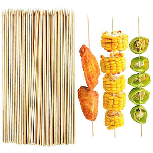 Bamboo Sticks/ Skewers /Kabab /Burger /Barbeque/ Tandoor Sticks/ Wooden Sticks for Grilling, Tandoor, Art and Craft and DIY