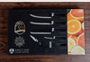 Chef Knife Set Professional Stainless Steel With Peeler And Scissor (6 Pieces)