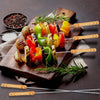 Barbeque BBQ Tandoor Skewers Grill Sticks for Barbecue (Pack of 12)